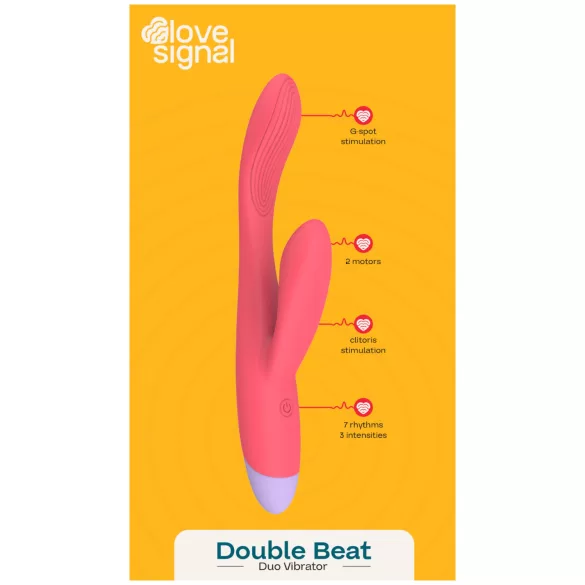 Dreamtoys Love Signal - G-tačka vibrator sa stimulacijom klitorisa (crveni)