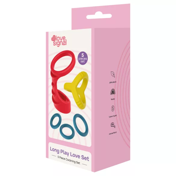 Dreamtoys Love Signal - set prstenova za penis (više boja)