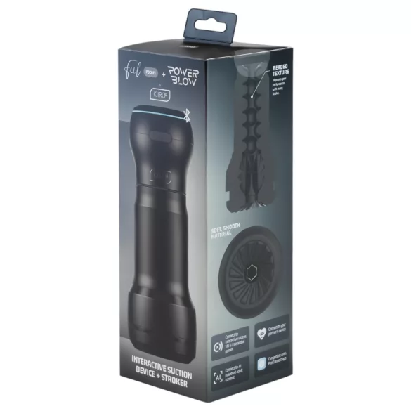 Kiiroo PowerBlow + Feel Pocket džepni masturbator (crni)