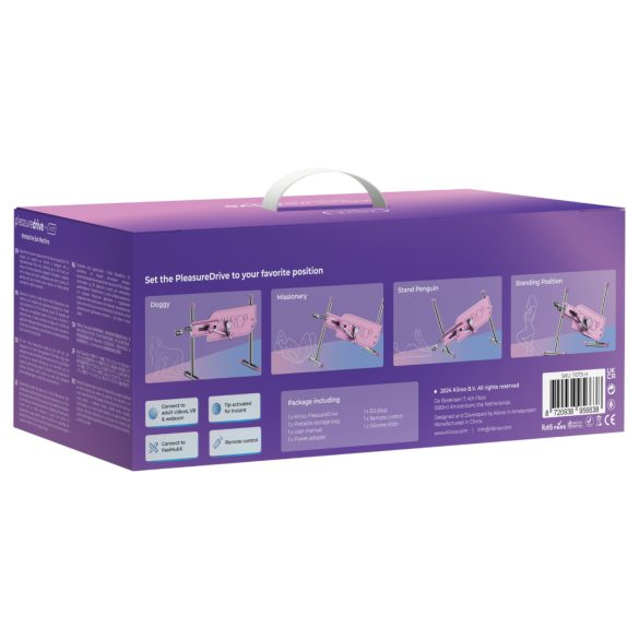 Kiiroo Pleasure Drive - pametna mrežna seks mašina (roze)