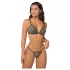 Zôf Nina - set brushaltera i tanga gaćica sa leopard dezenom (braon)