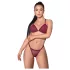 Zôf Nina - set prozirnog grudnjaka i tangi (crveni) - L/XL