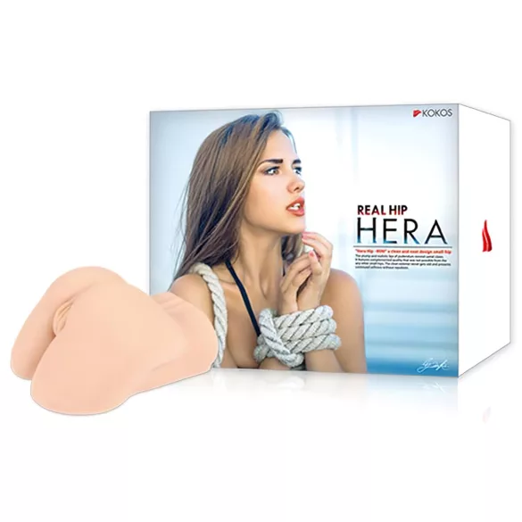 Kokos Hera - realističan torzo sa vaginom i anusom (prirodna boja)
