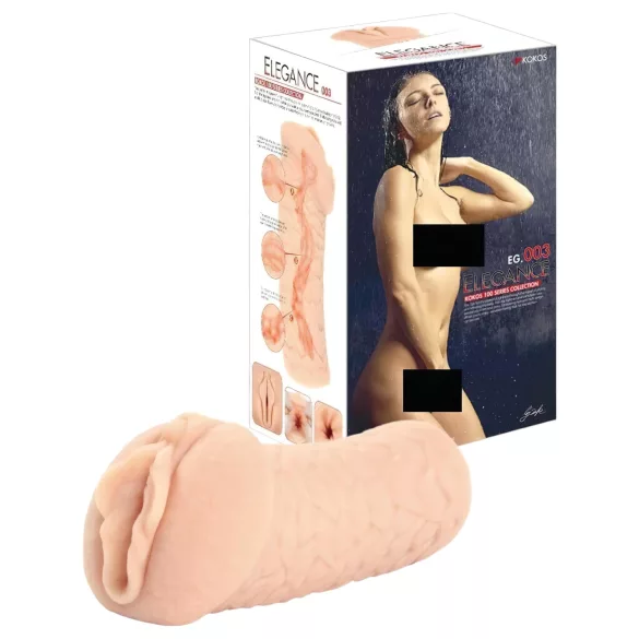 Kokos Elegance 03 - Realistični masturbator u obliku vagine (prirodni)
