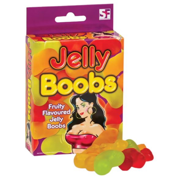 Jelly Boobs - гумени деликатеси у облику груди, воћни укус (120г)