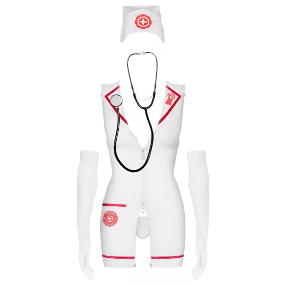 Obsessive Emergency - kostim medicinske sestre - bela (S/M)