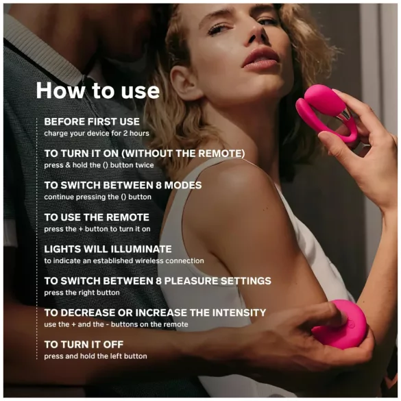LELO Tiani 3 - silikon parni vibrator (ljubičasti)