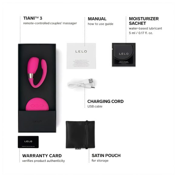 LELO Tiani 3 - silikonski parni vibrator (roze)