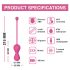 Magic Motion Kegel Master - pametne Kegel kuglice duo (roze)