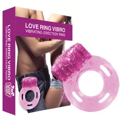   Ljubavni Džep - jednokratni vibracioni prsten za penis (roze)
