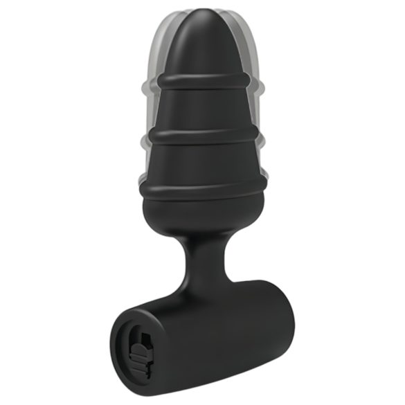 Ljubićasti Čepić - mini analni vibrator (crni)