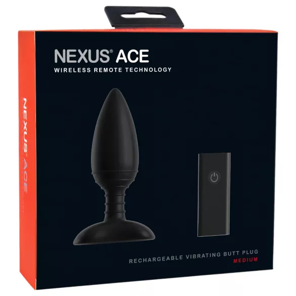 Nexus Ace - daljinski upravljani, punjivi analni vibrator (srednji)