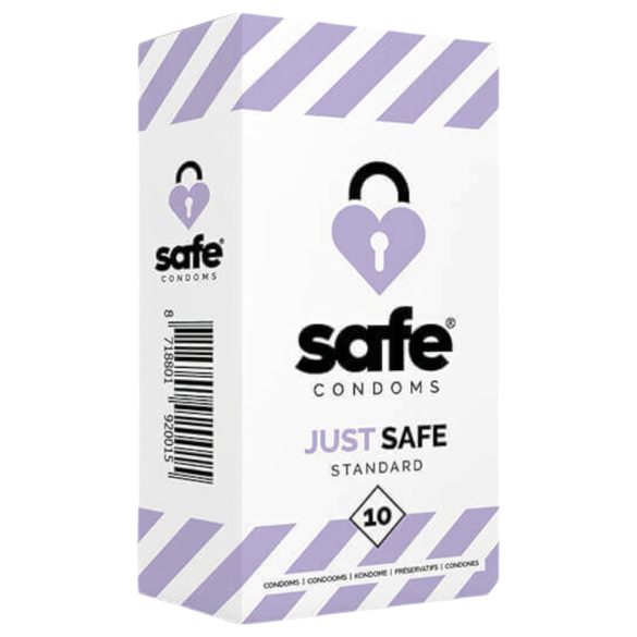 SAFE Just Safe - стандардни кондом - ванила (10 ком)