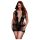 BACI Plus Size - kratka crna haljina sa vezicama (XL-XXL)