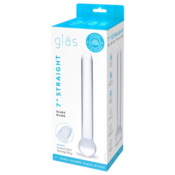 GLAS - klasičan stakleni dildo (proziran)