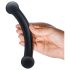 GLAS - dupli dildo od stakla (crni)