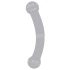 GLAS - dupli dildo od stakla (crni)