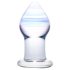 GLAS Amethyst Rain - stakleni analni plug (prozirno ljubičasti)