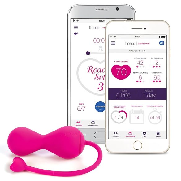 LOVELIFE BY OHMIBOD - KRUSH - Pametna, akumulatorska ljubavna kuglica (ružičasta)