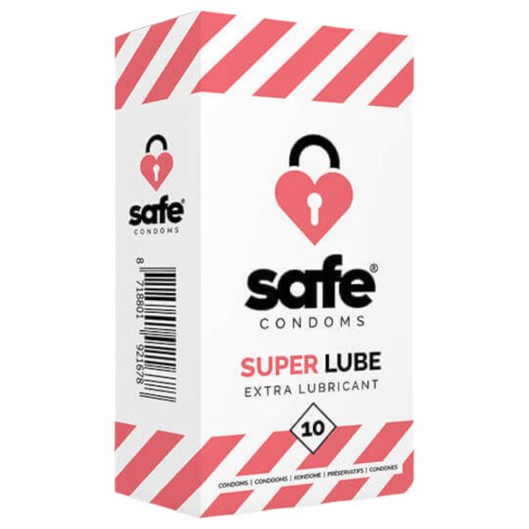 SAFE Super Lube - ekstra podmazani kondomi (10 komada)