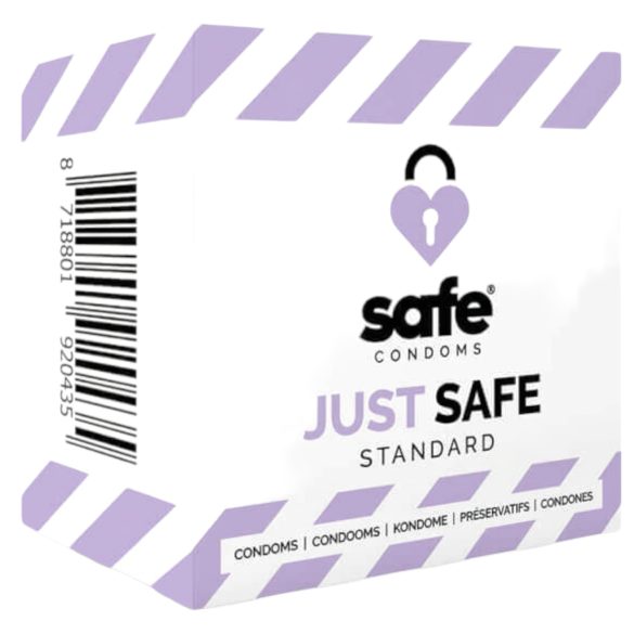 SAFE Just Safe - стандардни кондом - ванила (5 ком)