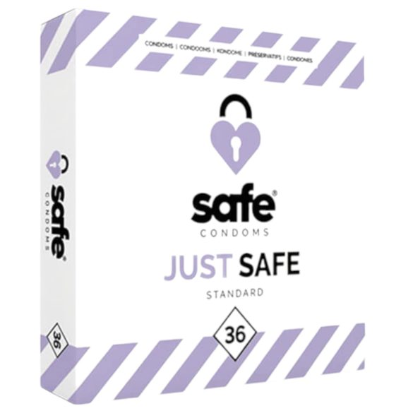 SAFE Just Safe - стандардни кондом - ванила (36 ком)