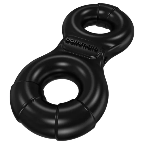 Bathmate Vibe Ring Eight - punjiva, vibrirajuća penis prsten (crna)