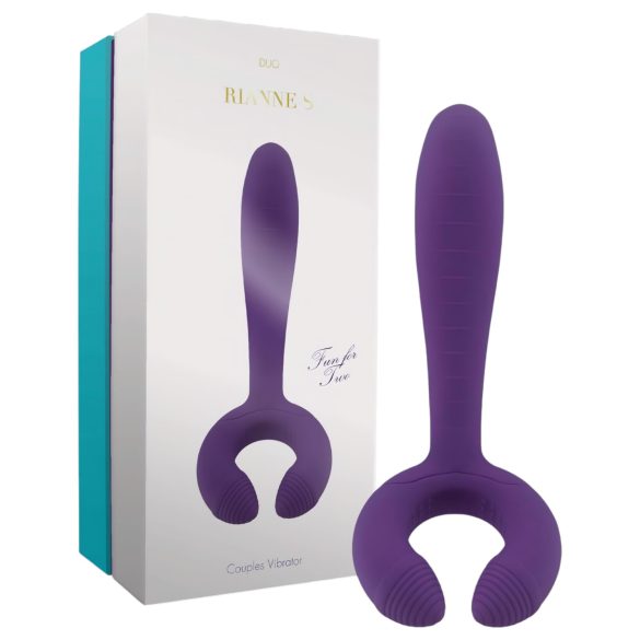 Rianne Duo - Vodootporni, punjivi parni vibrator (ljubičasti)