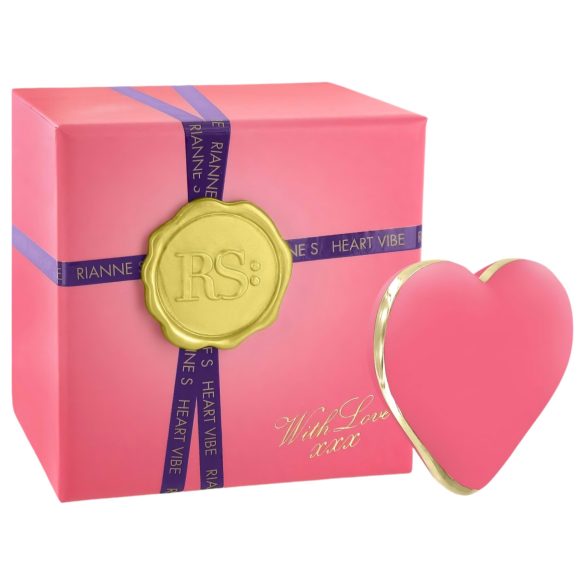 RS Icons Heart - akumulatorski vibrator za klitoris (koralno)