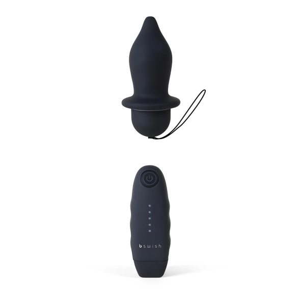 B SWISH Bfilled Classic - bežični analni vibrator (crni)