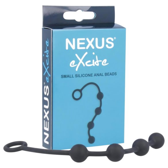 Nexus Excite - Analni dildo sa 4 perle - crni (mali)
