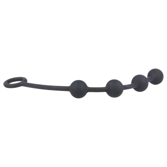 Nexus Excite - Crni analni dildo sa 4 perle (mali)