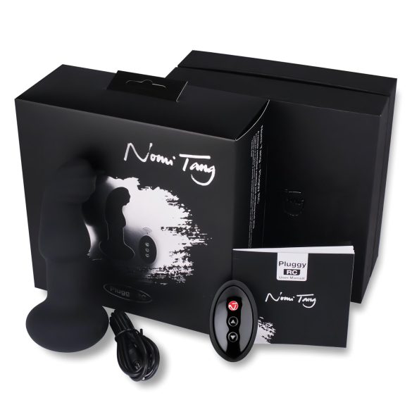Nomi Tang - rotirajući, perlasti analni vibrator (crni)