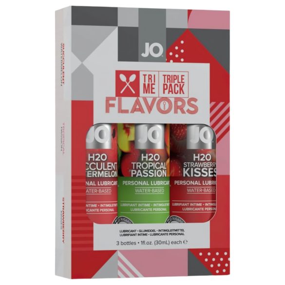 JO System Flavors - set aroma lubrikanata (3x30ml)