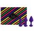 FEELZTOYS Bibi - set analnih čepova - ljubičasta (3 komada)