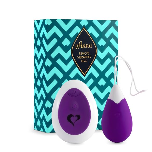 FEELZTOYS Anna - punjivo bežično vibrirajuće jaje (ljubičasto)