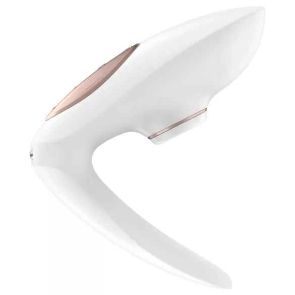 Satisfyer Pro 4 Couples - vibratori za parove sa talasima vazduha, na punjive baterije (beli)