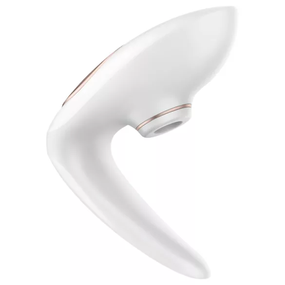 Satisfyer Pro 4 Couples - vibratori za parove sa talasima vazduha, na punjive baterije (beli)