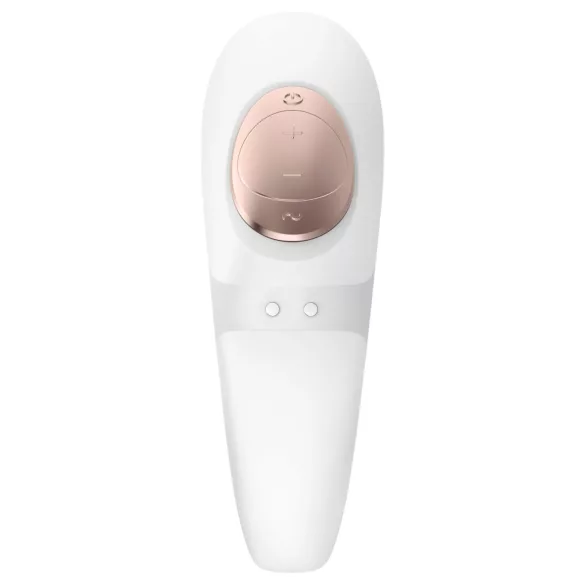 Satisfyer Pro 4 Couples - vibratori za parove sa talasima vazduha, na punjive baterije (beli)
