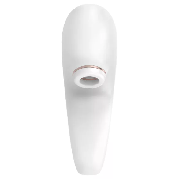 Satisfyer Pro 4 Couples - vibratori za parove sa talasima vazduha, na punjive baterije (beli)