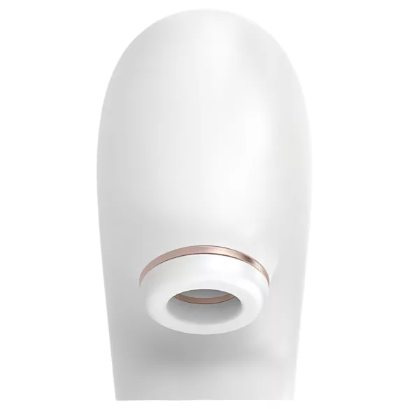 Satisfyer Pro 4 Couples - vibratori za parove sa talasima vazduha, na punjive baterije (beli)