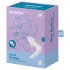 Satisfyer Pro 4 Couples - vibratori za parove sa talasima vazduha, na punjive baterije (beli)