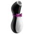 Satisfyer Penguin - punjač, vodootporni klitoralni stimulator (crno-beli)
