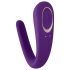 Satisfyer Double Classic - vodootporni, punjivi parni vibrator (ljubičasti)