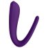 Satisfyer Double Classic - vodootporni, punjivi parni vibrator (ljubičasti)