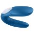 Satisfyer Double Whale – Dvostruki vibrator za parove sa 2 motora (plavi)