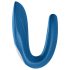 Satisfyer Double Whale – Dvostruki vibrator za parove sa 2 motora (plavi)