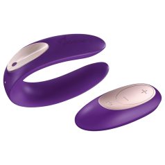   Satisfyer Double Plus Remote - bežični, punjivi parni vibrator (ljubičasti)
