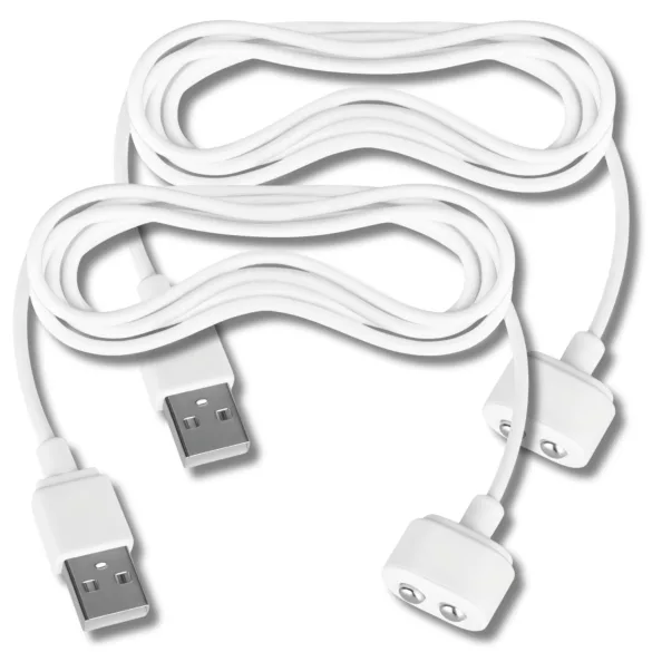 Satisfyer - magnetni USB kabl za punjenje - 2 komada (bela)