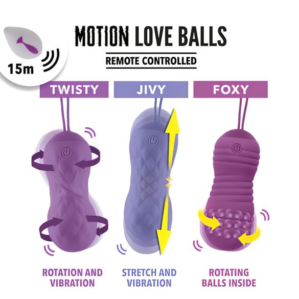 FEELZTOYS Foxy - vodootporno vibraciono jaje (ljubičasto)